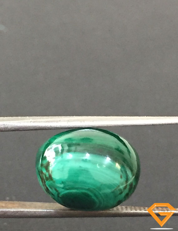 13.69 ct Natural Certified Malachite stone